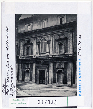 Vorschaubild Rom: Palazzo Firenze, Innere Hoffassade 